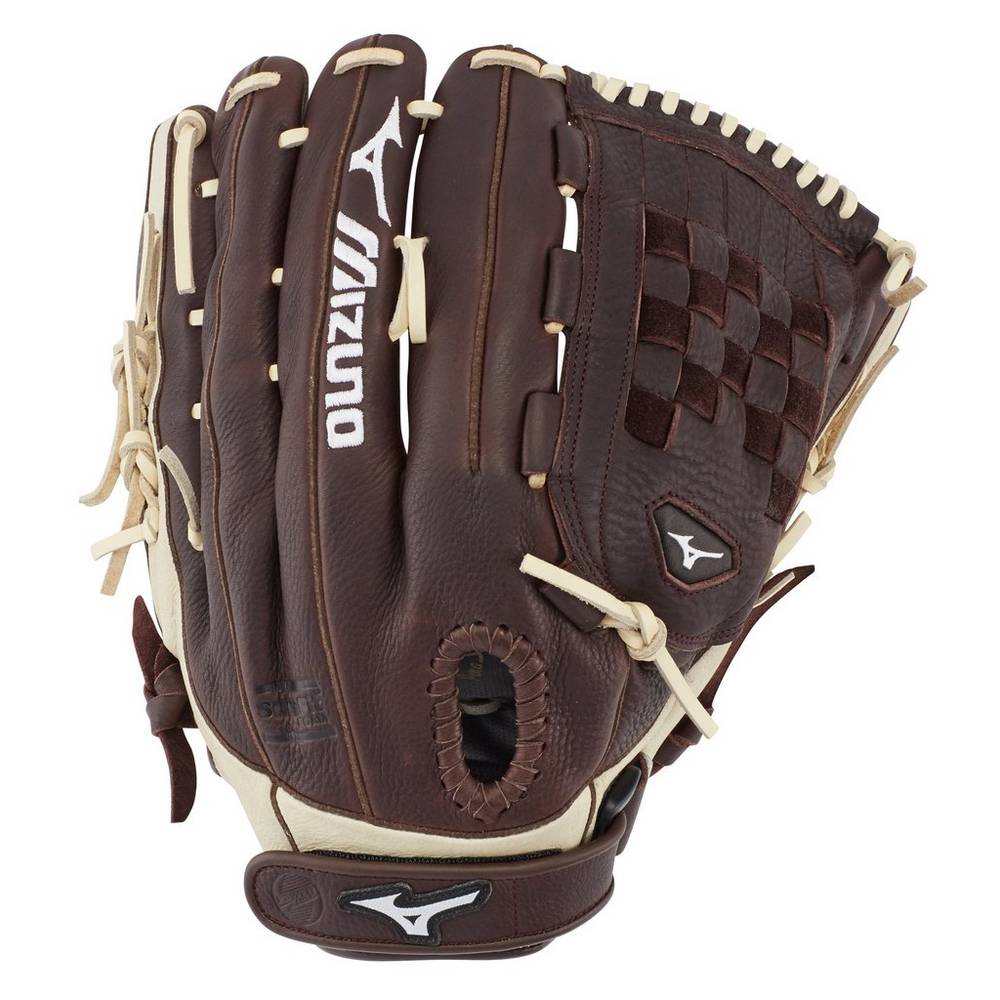 Guanti Mizuno Softball Frachise Series Fastpitch 13" Donna - Caffè/Argento - 73692-HXBG